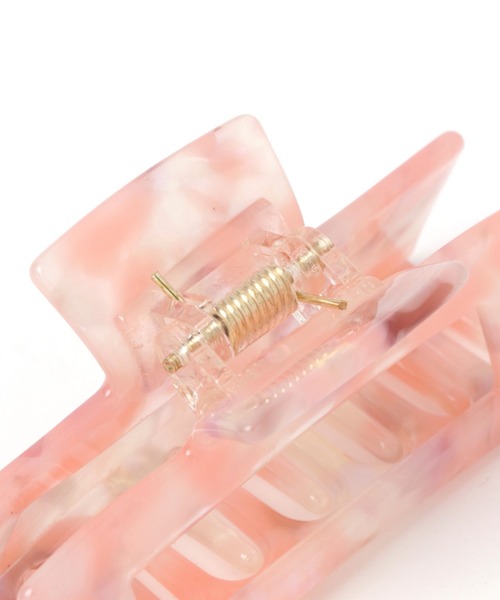 Me%（ミィパーセント）の「パターンロングスクエアバンスクリップ（その他ヘアアクセサリー・レディース・ライトピンク/その他・FREE）」の6枚目の写真