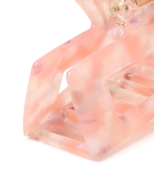 Me%（ミィパーセント）の「パターンロングスクエアバンスクリップ（その他ヘアアクセサリー・レディース・ライトピンク/その他・FREE）」の7枚目の写真