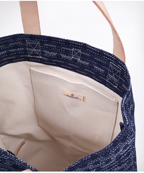 JAPAN BLUE JEANS(ジャパンブルージーンズ)の「インディゴトートバッグ(トートバッグ・メンズ・インディゴブルー/ダークネイビー・FREE)」の7枚目の写真