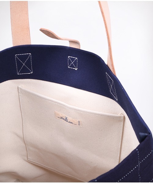 JAPAN BLUE JEANS(ジャパンブルージーンズ)の「インディゴトートバッグ(トートバッグ・メンズ・インディゴブルー/ダークネイビー・FREE)」の12枚目の写真