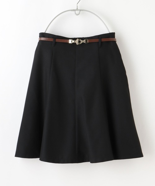 Honeys（ハニーズ）の「ベルト付フレアスカート（スカート