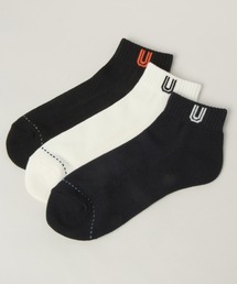 UNIVERSAL OVERALL | 【UNIVERSAL OVERALL】3Pサイドロゴ/アンクルソックス/959203(ソックス/靴下)