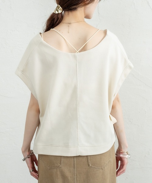 mystic（ミスティック）の「配色サイドリボンベスト（ベスト・レディース・アイボリー/チャコールグレー/ブラウン・FREE）」の22枚目の写真