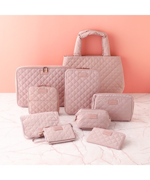 Francfranc（フランフラン）の「キルティング ツールバッグ ピンク