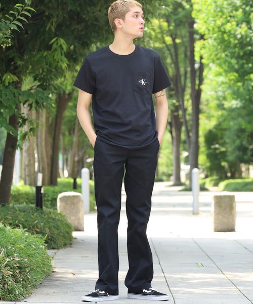 Calvin Klein Jeans(カルヴァンクラインジーンズ)の「Calvin Klein Jeans/カルバンクラインジーンズ MONOGRAM POCKET TEE ポケット Tシャツ/半袖Tシャツ(Tシャツ/カットソー・メンズ・ホワイト/ブラック・S/M/L)」の5枚目の写真