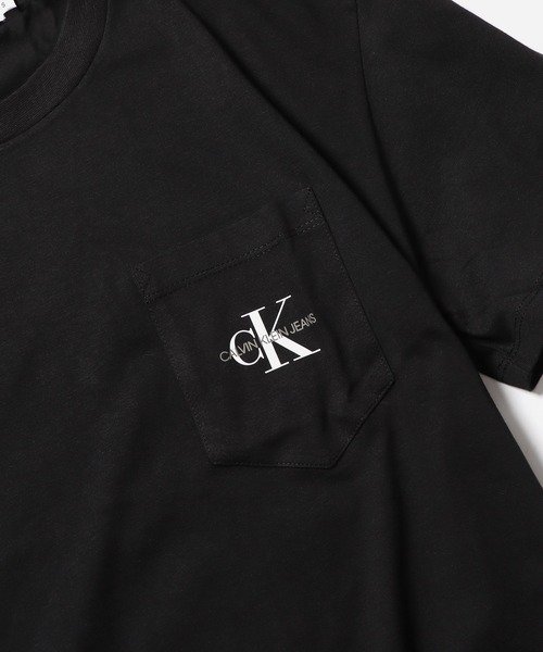 Calvin Klein Jeans(カルヴァンクラインジーンズ)の「Calvin Klein Jeans/カルバンクラインジーンズ MONOGRAM POCKET TEE ポケット Tシャツ/半袖Tシャツ(Tシャツ/カットソー・メンズ・ホワイト/ブラック・S/M/L)」の17枚目の写真