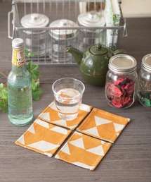 Jubilee（ジュビリー）の「北欧デザイン コースター 4枚セット ハンドメイド ダイヤモンド シェブロン（キッチンツール）」