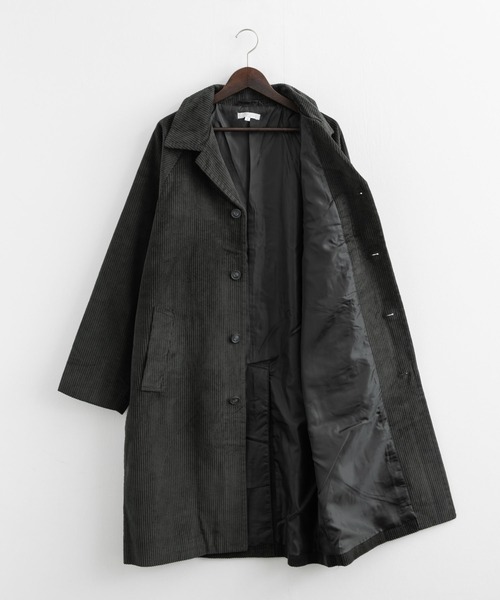 太畝コーデュロイ オーバーサイズ ビッグステンカラーコート（ステン