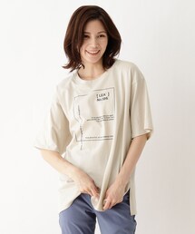 SHOO・LA・RUE | 【M-3L】ロゴアソートプリントTシャツ(Tシャツ/カットソー)