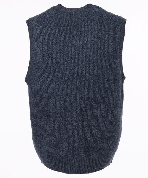 J.PRESS(ジェイプレス)の「【Cash Lamb's Wool】Vネックベスト(ニット/セーター・メンズ・ベージュ系/ブルー系・MEDIUM/LARGE/X-LARGE)」の4枚目の写真