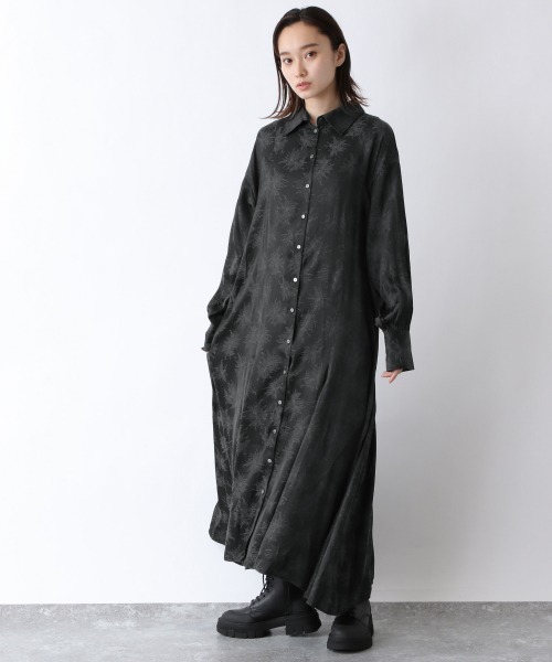 JEANASIS（ジーナシス）の「ジャガードフラワーワンピースLS