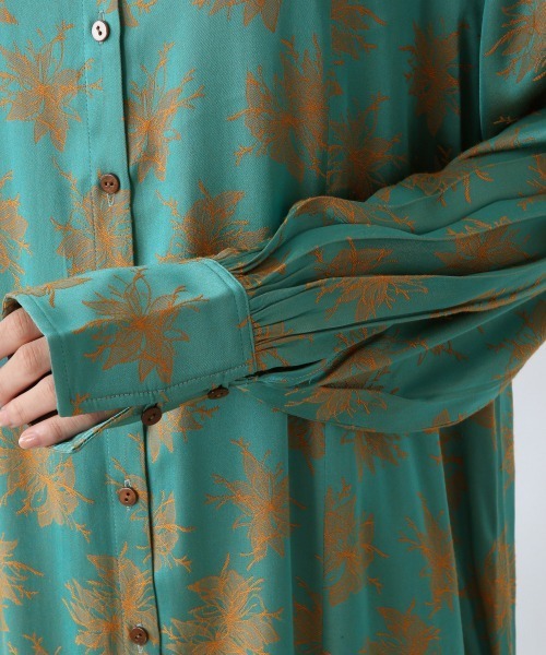 JEANASIS（ジーナシス）の「ジャガードフラワーワンピースLS/236612（ワンピース・レディース・グリーン系その他/ブラック系その他/グレー系その他・FREE）」の15枚目の写真