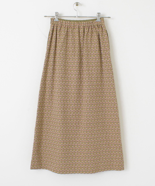 URBAN RESEARCH DOORS（アーバンリサーチドアーズ）の「ジャガードジオメトリック柄スカート（スカート・レディース・カーキ/イエロー・ONE）」の15枚目の写真