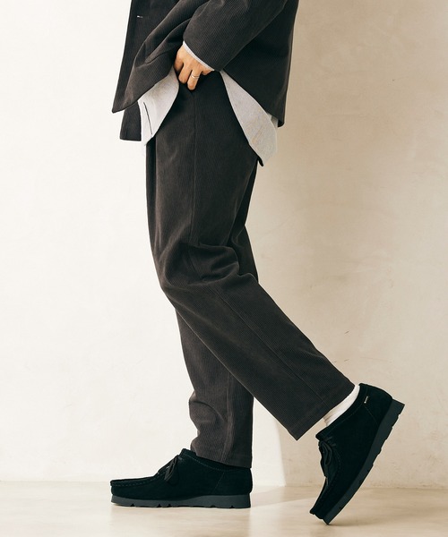 JOURNAL STANDARD relume（ジャーナルスタンダード　レリューム）の「TECH コーデュロイ WASHABLE パンツ（その他パンツ・メンズ・ブラック/ブラウン/グレー/カーキ・SMALL/MEDIUM/LARGE）」の3枚目の写真