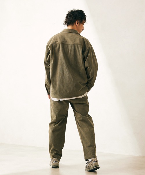JOURNAL STANDARD relume（ジャーナルスタンダード　レリューム）の「TECH コーデュロイ WASHABLE パンツ（その他パンツ・メンズ・ブラック/ブラウン/グレー/カーキ・SMALL/MEDIUM/LARGE）」の17枚目の写真