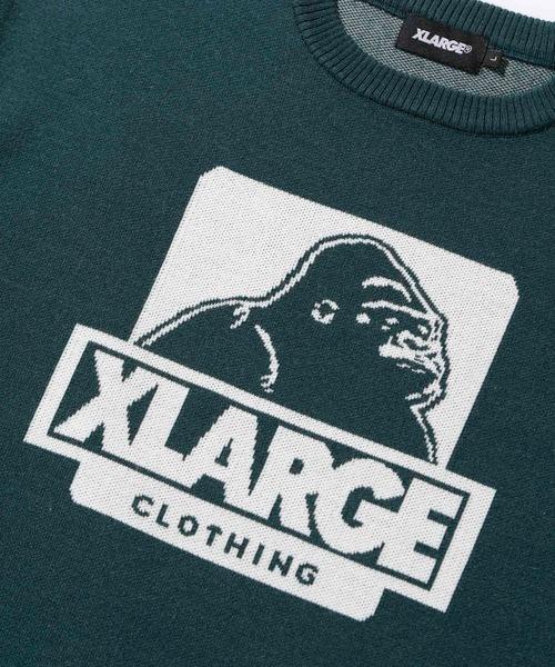 XLARGE（エクストララージ）の「OG CREWNECK KNIT（ニット/セーター・メンズ・ネイビー/ブラウン/ブラック/グリーン・S/L/XL/M）」の9枚目の写真