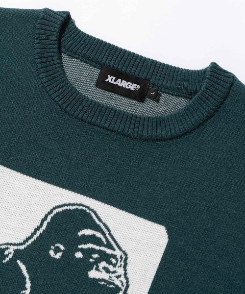 XLARGE（エクストララージ）の「OG CREWNECK KNIT（ニット/セーター・メンズ・ネイビー/ブラウン/ブラック/グリーン・S/L/XL/M）」の10枚目の写真