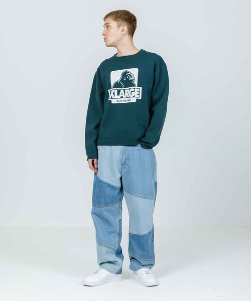 XLARGE（エクストララージ）の「OG CREWNECK KNIT（ニット/セーター・メンズ・ネイビー/ブラウン/ブラック/グリーン・S/L/XL/M）」の13枚目の写真