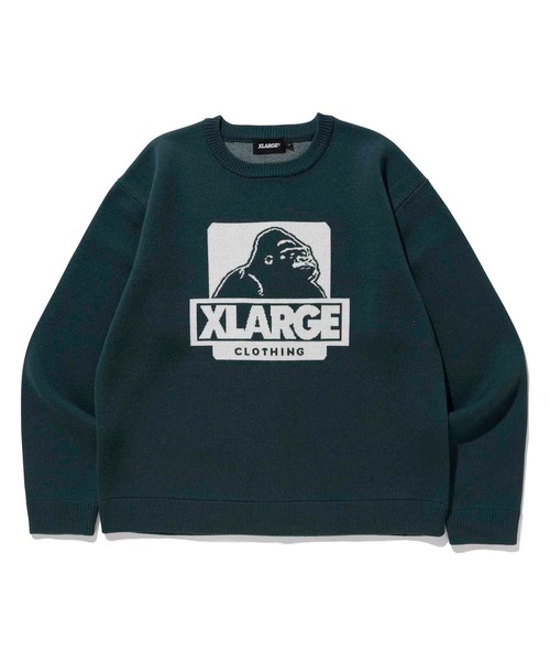 XLARGE（エクストララージ）の「OG CREWNECK KNIT（ニット/セーター・メンズ・ネイビー/ブラウン/ブラック/グリーン・S/L/XL/M）」の19枚目の写真