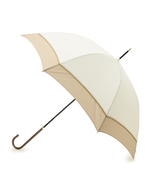 DRESKIP（ドレスキップ）の「◆because プレーンバイカラー長傘（長傘・レディース・ネイビー系4/アイボリー系4/ブラック系4・00）」の2枚目の写真