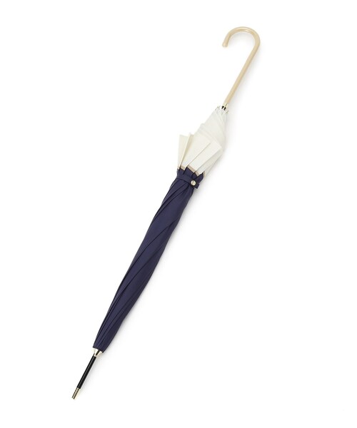 DRESKIP（ドレスキップ）の「◆because プレーンバイカラー長傘（長傘・レディース・ネイビー系4/アイボリー系4/ブラック系4・00）」の4枚目の写真