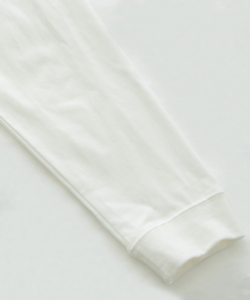 SIDEWAY STANCE（サイドウェイスタンス）の「【SIDEWAY STANCE】ミドルウェイト 長袖 無地 Tシャツ（Tシャツ/カットソー・メンズ・ホワイト/チャコール/モスグリーン/パープル/グレイッシュベージュ/ブラック・LARGE/MEDIUM/X-LARGE）」の9枚目の写真