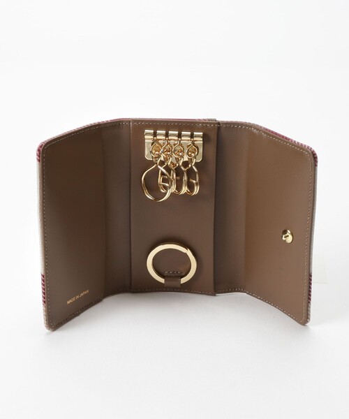 【新品未使用】箱無しブルーレーベルクレストブリッジ　チェックPVCキーケース BLUE LABEL CRESTBRIDGE（ブルーレーベルクレストブリッジ）の