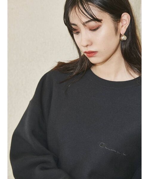 Champion(チャンピオン)の「【EMODA×CHAMPION】オーバールーズプルオーバー(スウェット・レディース・ブラック/ベージュ/グレー・FREE)」の14枚目の写真