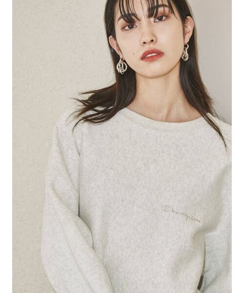 Champion(チャンピオン)の「【EMODA×CHAMPION】オーバールーズプルオーバー(スウェット・レディース・ブラック/ベージュ/グレー・FREE)」の6枚目の写真