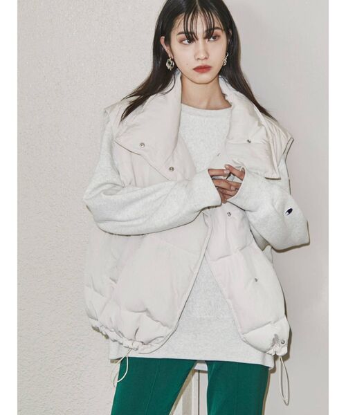 Champion(チャンピオン)の「【EMODA×CHAMPION】オーバールーズプルオーバー(スウェット・レディース・ブラック/ベージュ/グレー・FREE)」の18枚目の写真