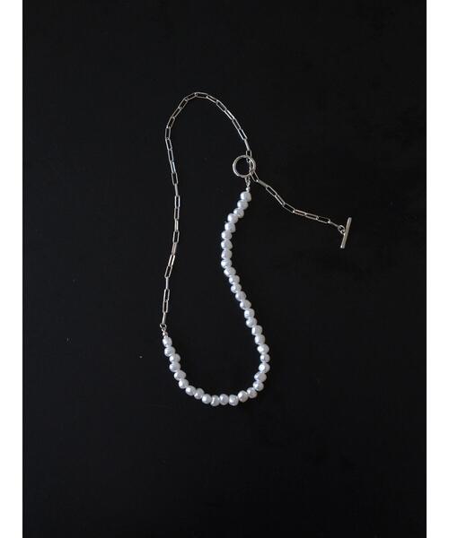 AMERICAN HOLIC(アメリカンホリック)の「パールチェーンクミアワセネックレス(ネックレス・レディース・シルバー/ゴールド・FREE)」の12枚目の写真