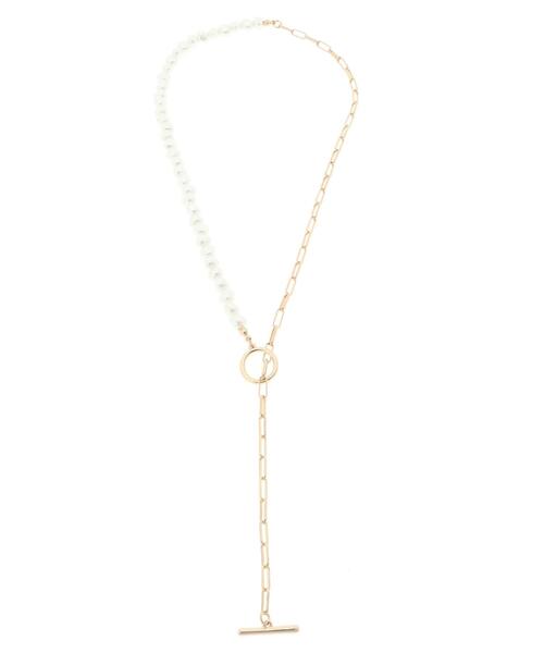 AMERICAN HOLIC(アメリカンホリック)の「パールチェーンクミアワセネックレス(ネックレス・レディース・シルバー/ゴールド・FREE)」の7枚目の写真