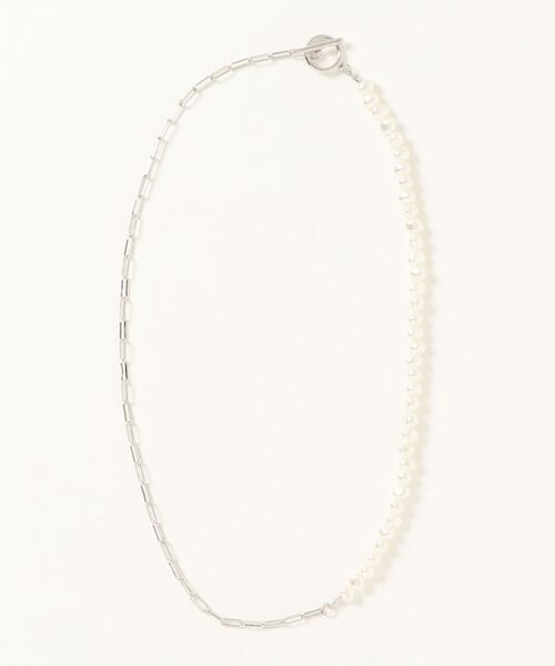 AMERICAN HOLIC(アメリカンホリック)の「パールチェーンクミアワセネックレス(ネックレス・レディース・シルバー/ゴールド・FREE)」の3枚目の写真