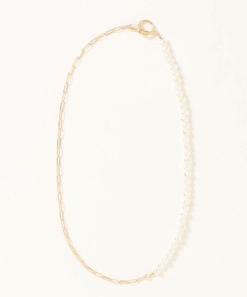 AMERICAN HOLIC(アメリカンホリック)の「パールチェーンクミアワセネックレス(ネックレス・レディース・シルバー/ゴールド・FREE)」の4枚目の写真