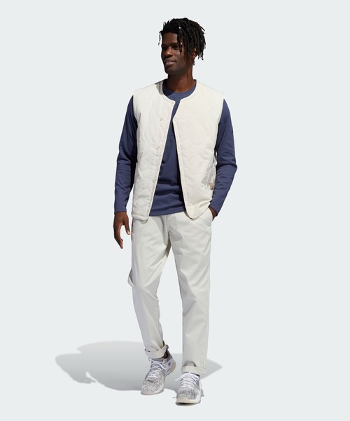 adidas(アディダス)の「ADICROSS 中わたキルティング アウターベスト【adidas Golf/アディダスゴルフ】(ダウンベスト・メンズ・ブラック/クリーム/グレー系その他・SMALL/X-LARGE/LARGE/XX-LARGE/MEDIUM)」の19枚目の写真