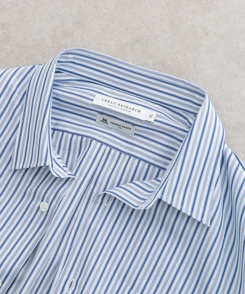 THOMAS MASON（トーマス メイソン）の「トーマスメイソンオーバーシャツ（シャツ/ブラウス・メンズ・ストライプ/ホワイト/ロイヤルブルー・MEDIUM/LARGE/X-LARGE）」の13枚目の写真