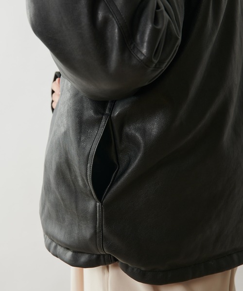 Omekashi（オメカシ）の「リバーシブルMA-1（MA-1・レディース・ブラック/ベージュ・FREE）」の22枚目の写真