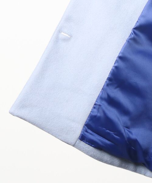 PICCIN(ピッチン)の「ステンカラーショートコート(ステンカラーコート・レディース・ブラック/サックスブルー/ピンクベージュ・M)」の4枚目の写真