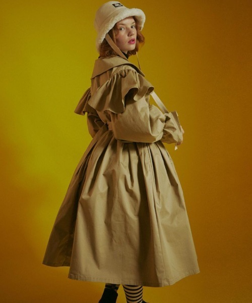 Candy Stripper（キャンディストリッパー）の「MATURE トレンチコート（トレンチコート・レディース・ブラック/ベージュ・2）」の14枚目の写真