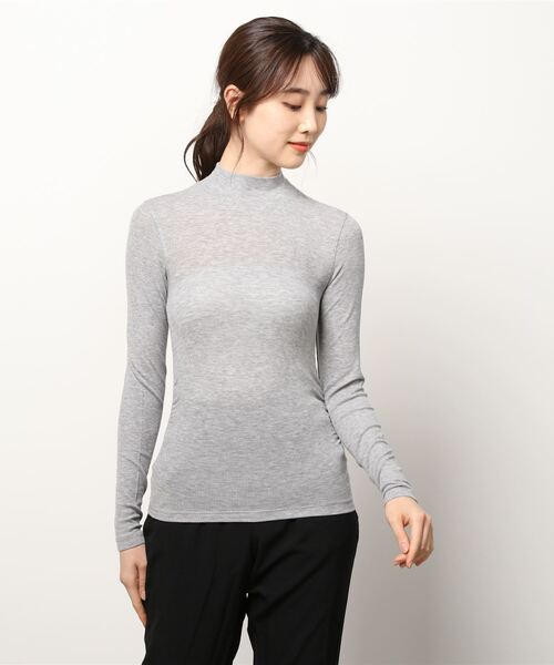 ALLSAINTS（オールセインツ）の「FRANCESCO RINA ROLL NECK T-SHIRT | FRANCESCO RINA ロール ネック Tシャツ（Tシャツ/カットソー・レディース・ブラック/グレー系・6/10/8/2/4）」の8枚目の写真
