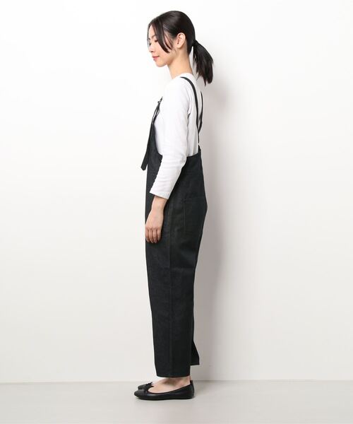 Samansa Mos2 blue（サマンサモスモスブルー）の「サロペット（サロペット/オーバーオール・レディース・ブラック/ベージュ/グレー・ﾌﾘ-）」の6枚目の写真