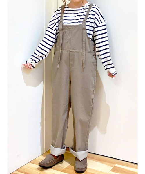 Samansa Mos2 blue（サマンサモスモスブルー）の「サロペット（サロペット/オーバーオール・レディース・ブラック/ベージュ/グレー・ﾌﾘ-）」の3枚目の写真