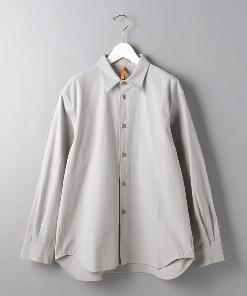 MAN-TLE(マントル)の「<MAN-TLE(マントル)> コットン シャツ(シャツ/ブラウス・メンズ・シルバー・S)」の1枚目の写真