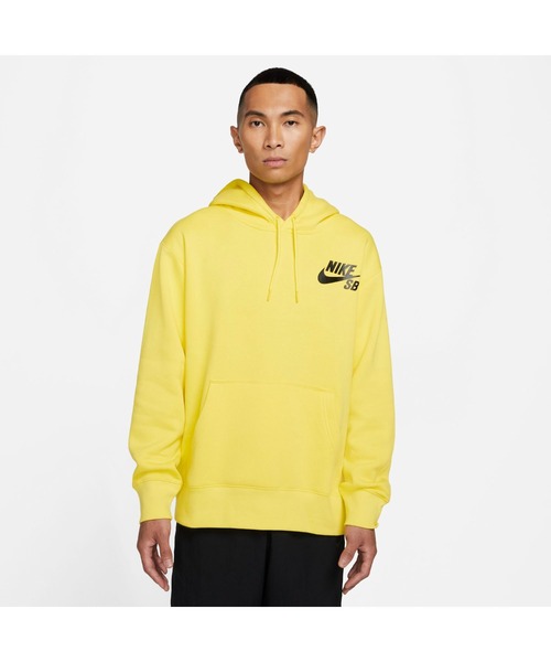 NIKE（ナイキ）の「ナイキ NIKE ナイキSB アイコン エッセンシャル プルオーバー L/S フーディ（パーカー・メンズ・イエロー/グレー/ブラック・3L/M/L/LL/S）」の3枚目の写真