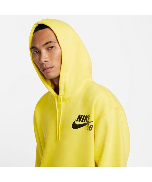 NIKE（ナイキ）の「ナイキ NIKE ナイキSB アイコン エッセンシャル プルオーバー L/S フーディ（パーカー・メンズ・イエロー/グレー/ブラック・3L/M/L/LL/S）」の5枚目の写真