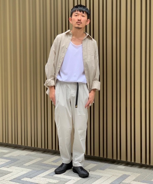 GRAMICCI ライトグレー パンツ グラミチ GRAMICCI BONDING KNIT FLEECE NNーPANT CROPPED G2FM