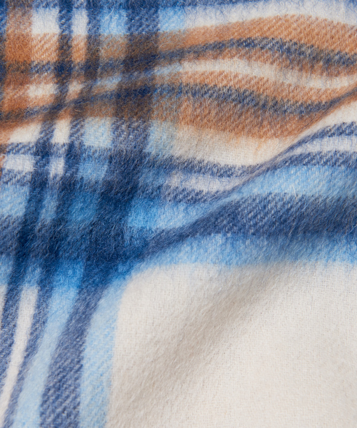 TWEED MILL(ツイードミル)の「【TWEEDMILL】チェックストール(ストール/ショール・レディース・ラベンダー/ベージュ/ライトブルー・フリー)」の9枚目の写真