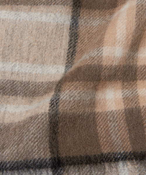 TWEED MILL(ツイードミル)の「【TWEEDMILL】チェックストール(ストール/ショール・レディース・ラベンダー/ベージュ/ライトブルー・フリー)」の10枚目の写真