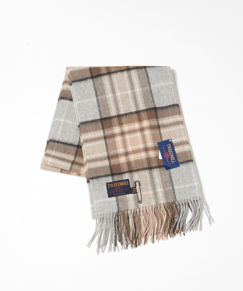 TWEED MILL(ツイードミル)の「【TWEEDMILL】チェックストール(ストール/ショール・レディース・ラベンダー/ベージュ/ライトブルー・フリー)」の14枚目の写真