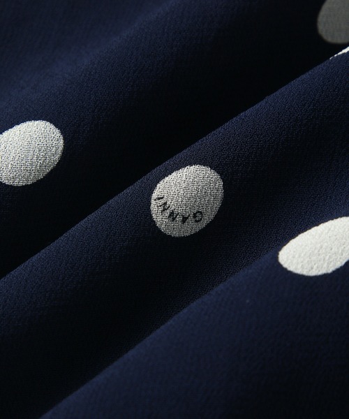 GANNI（ガニー）の「【GANNI】Printed Georgette One Piece（ワンピース・レディース・ネイビー・36）」の10枚目の写真